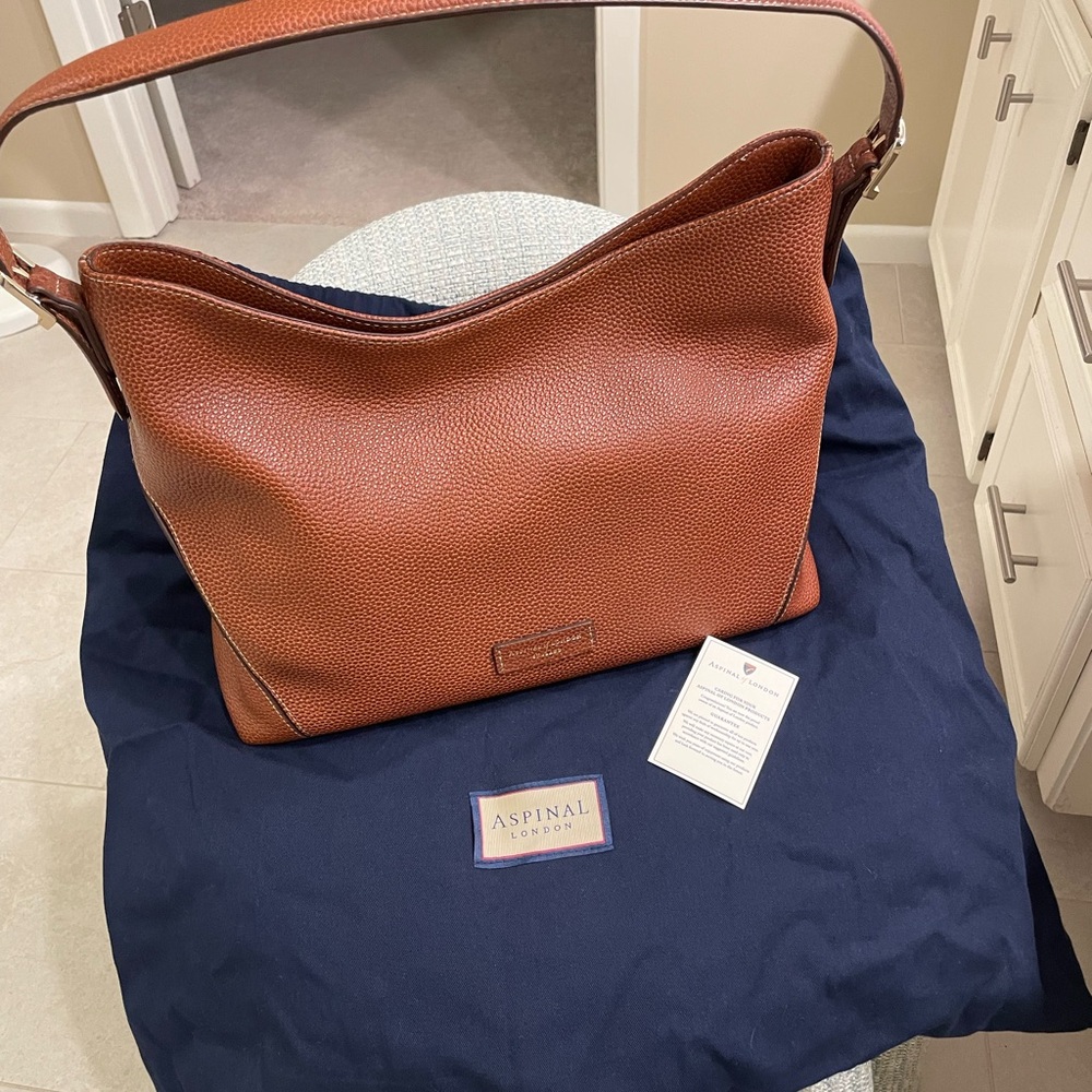 Aspinal of London (Discontinued) Large Heritage Hobo w dust bag and organizer